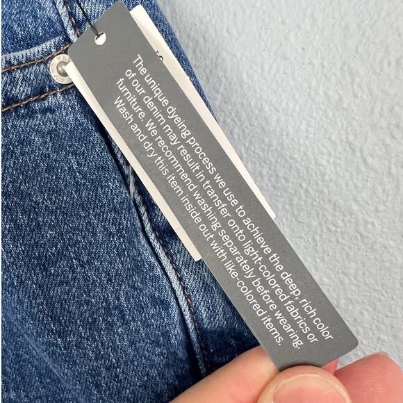 NWT Talbots Womens 22WP Plus Petite Wide Leg Crop Jean Ombre Dip Dye Frayed‎ Hem - Picture 6 of 16